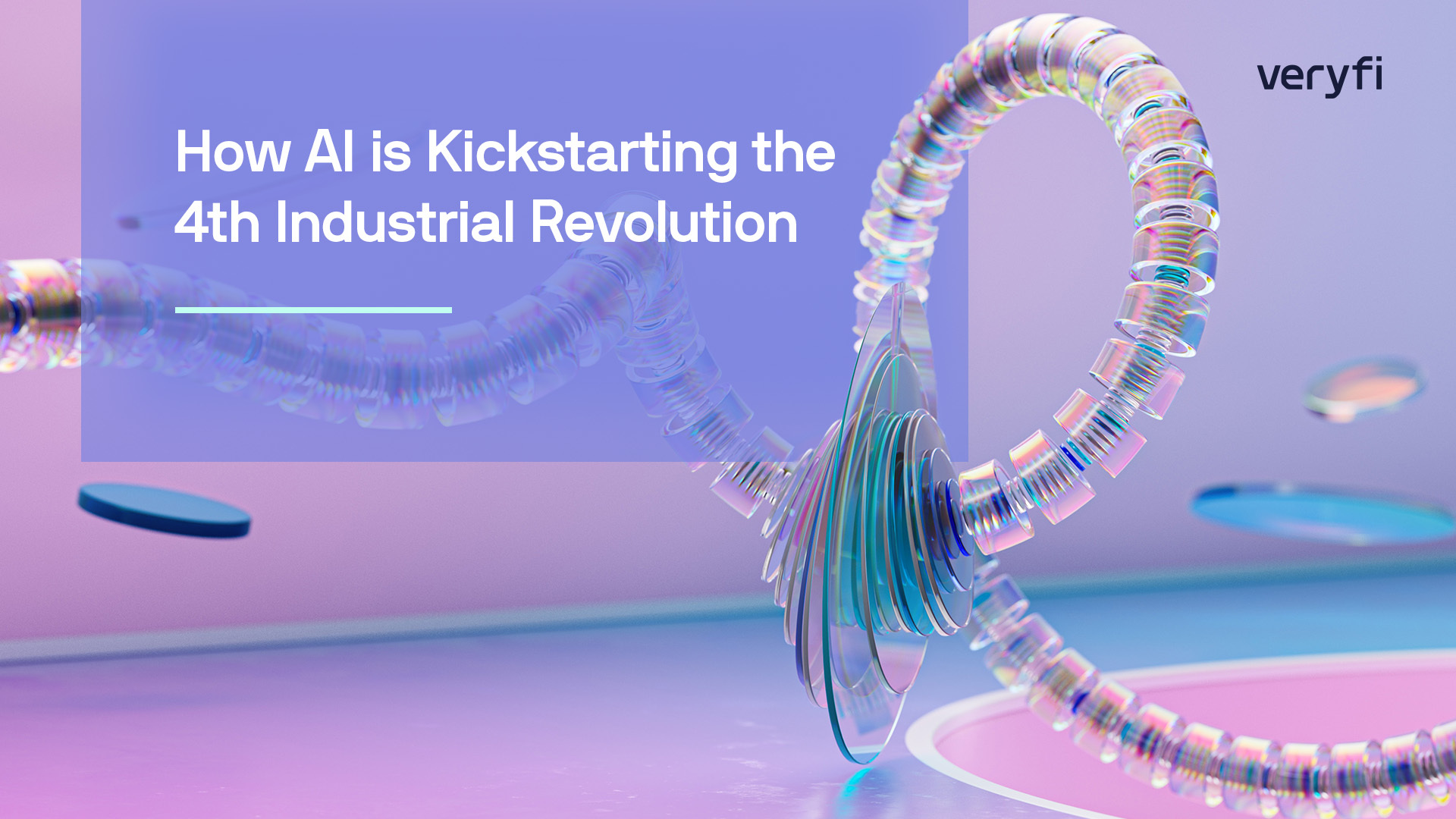 Robotic loop made of metal and plastic to symbolize the 4th Industrial Revolution
