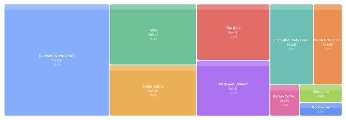 Veryfi analysis: biggest expenses