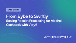 Bybe and Swiftly used Veryfi's Receipt OCR API to process 776,000 alcohol cashback receipts