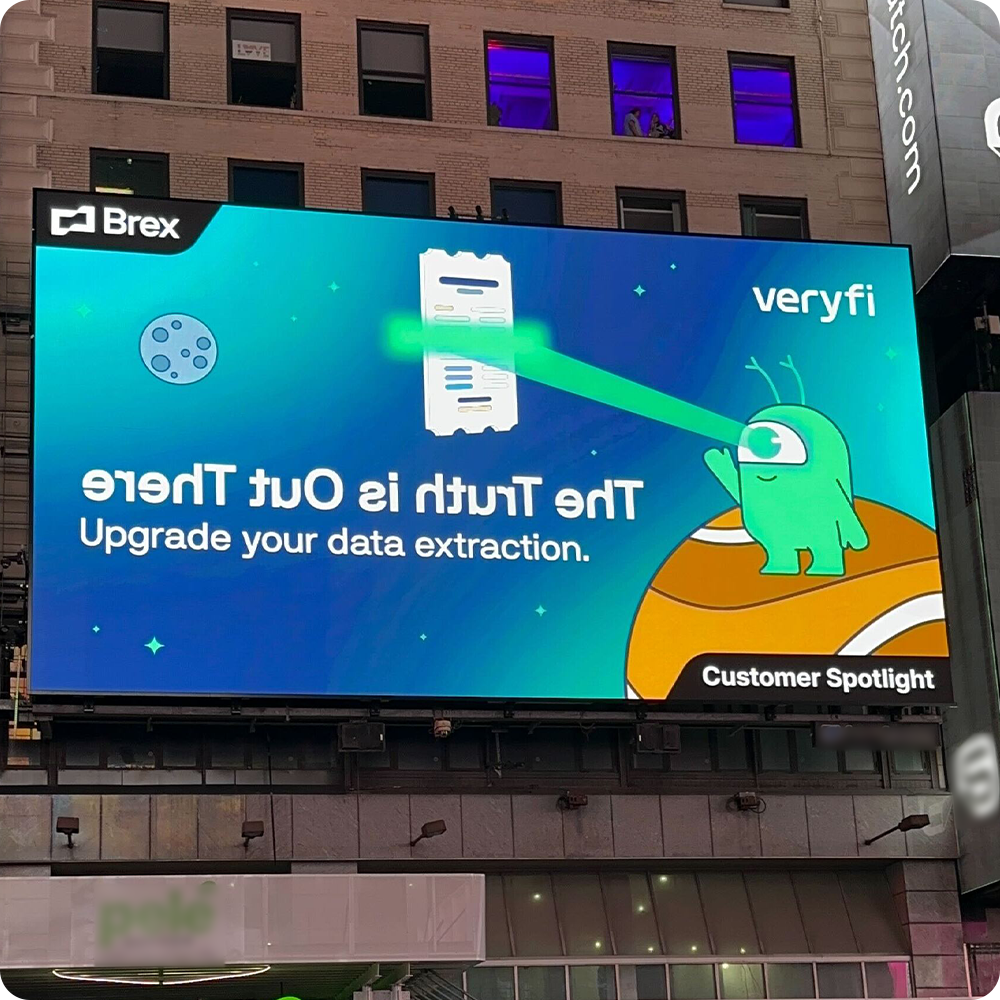 Veryfi/Brex Billboard