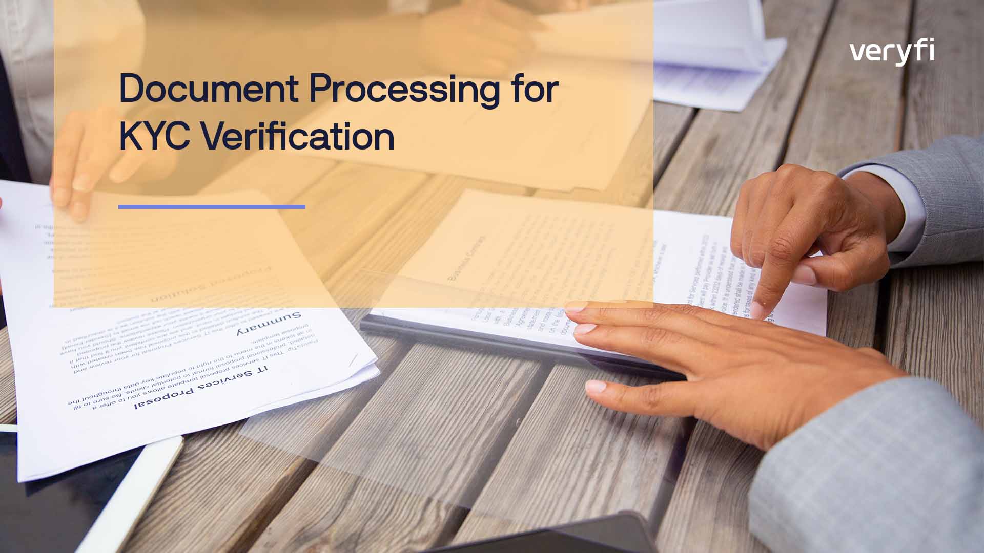 Document Processing for KYC Verification veryfi