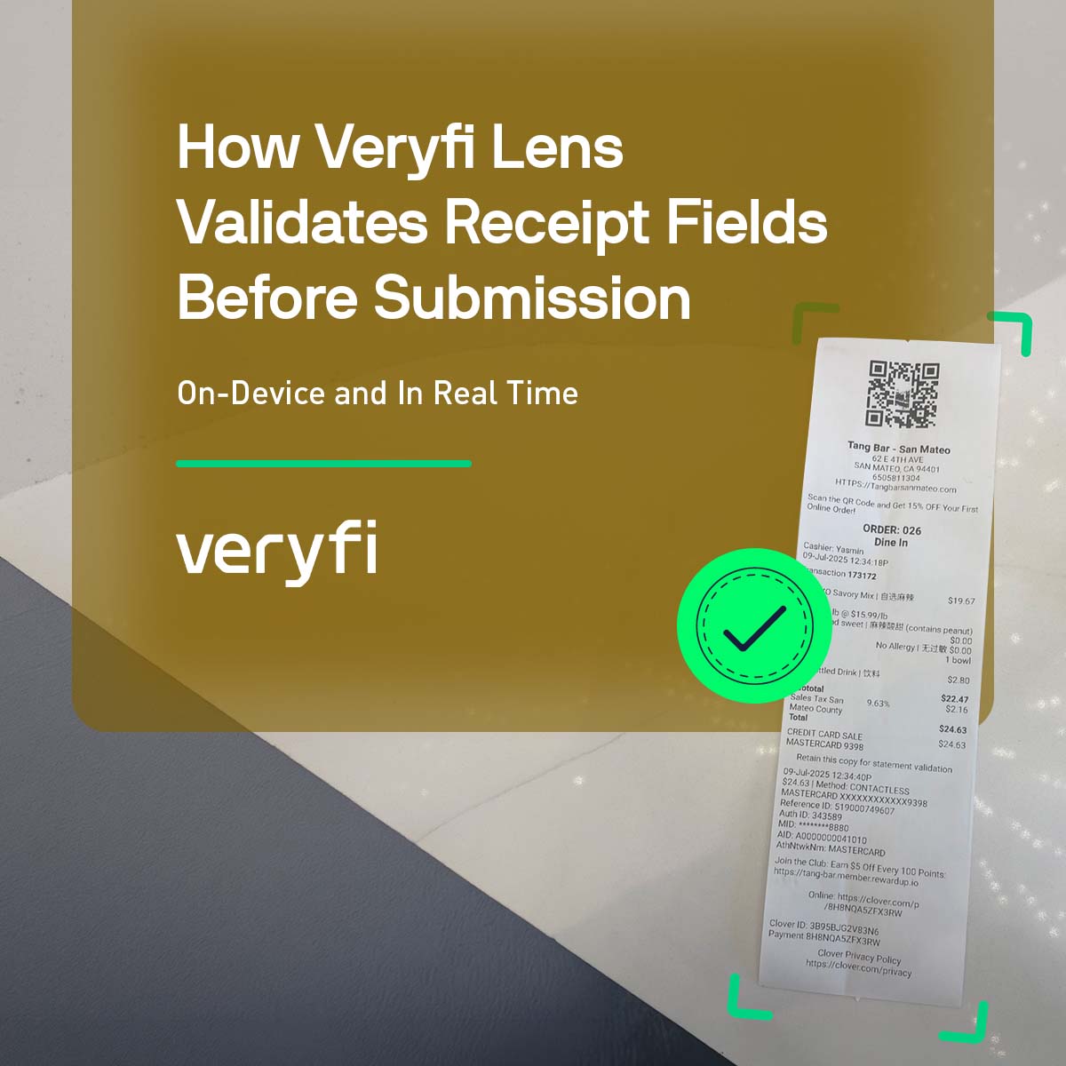 How Veryfi Lens Validates Receipt Fields Before Submission: On-Device & In Real Time