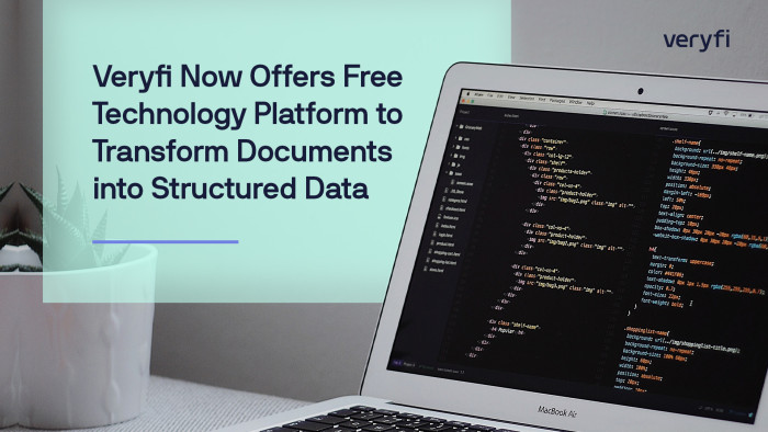 Veryfi Now Offers Free Technology Platform to Transform Documents into Structured Data