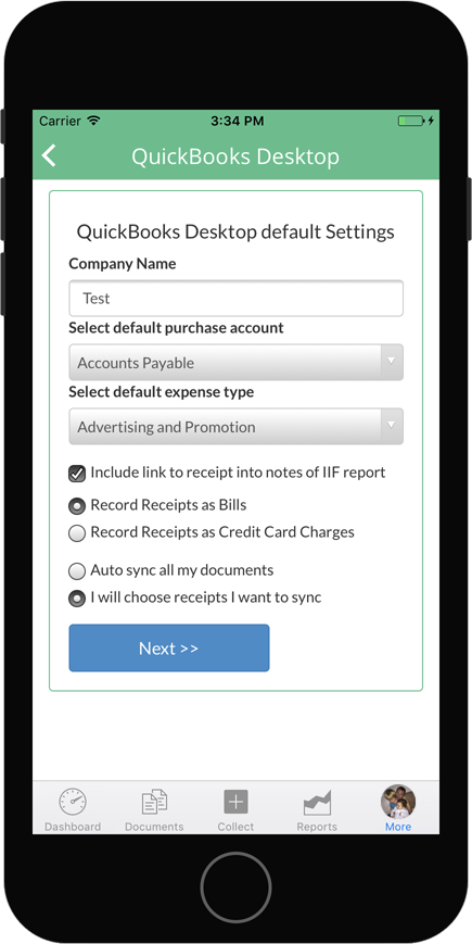 QuickBooks Desktop integration with Veryfi started