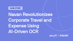 Text that reads "Navan Revolutionizes Corporate Travel and Expense Using AI-Driven OCR."