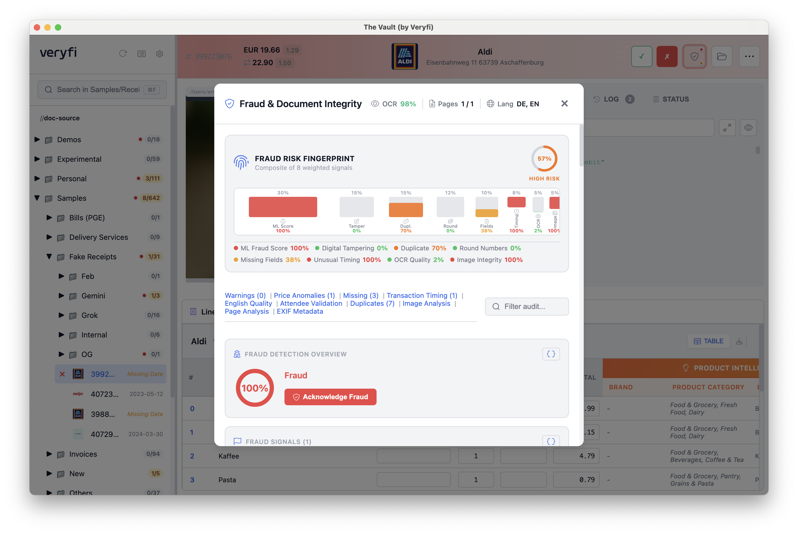 The Vault - Fraud & Document Integrity