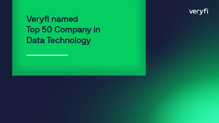 Veryfi named Top 50 Company in Data Technology