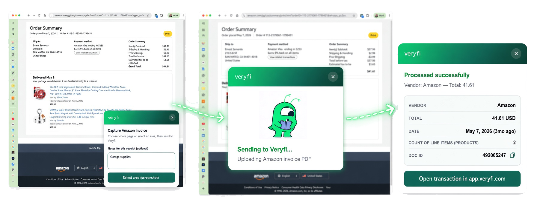 Veryfi's Chrome Extension Plugin