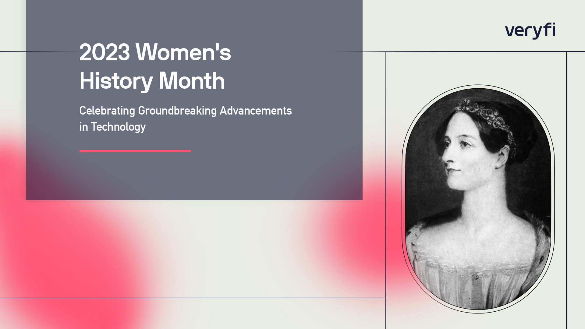 A portrait of Ada Lovelace for Women's History month.